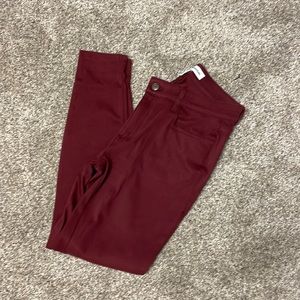 Burgundy pants